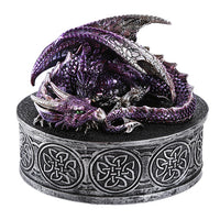 Purple Celtic Dragon Box